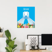 Poster Iran Azadi (Liberté) (Bureau à domicile)