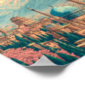 Poster Iran Illustration Travel Art Vintage (Coin)