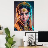 Poster Iranienne Perse (Bureau à domicile)