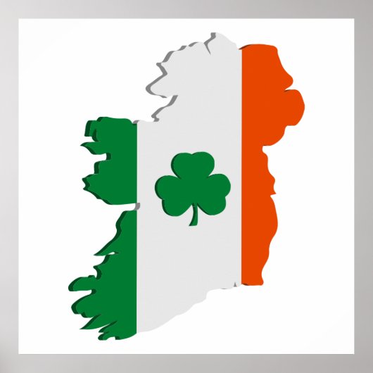 Poster Ireland map (Devant)