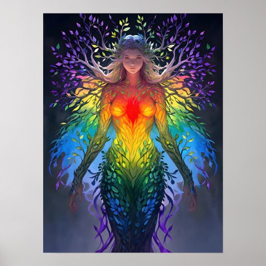 Poster « Iridesca » - Gardienne des Couleurs (Devant)