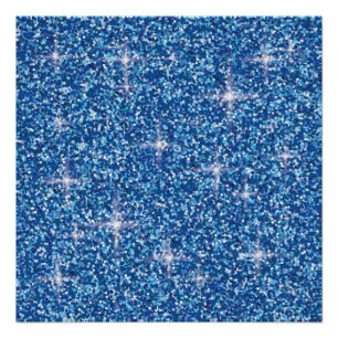 Poster Iridescent bleu brillant