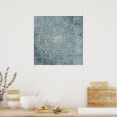 Poster Iridescent Shtoujours Mandala Boho Chic (Cuisine)