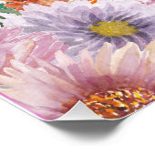 Poster Iridescente Bokeh PInk & Pretty Flowers - do-it-yo (Coin)