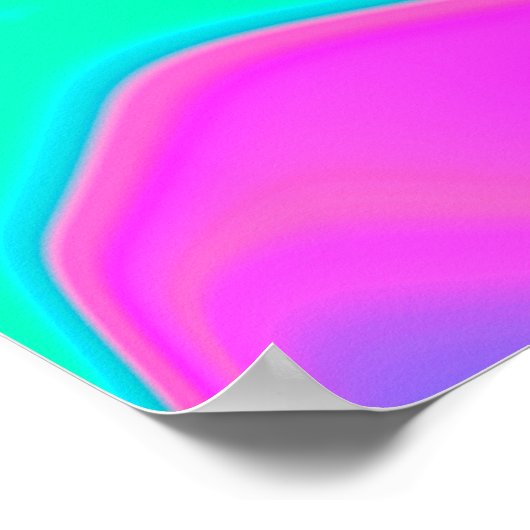 Poster Iridescente marbrée texture holographique en dynam (Coin)