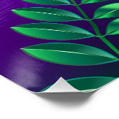 Poster Iridescente mardi gras arrière - plan avec perles (Coin)