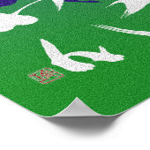 Poster Iris avec cercle Enso et sagesse zen (Coin)