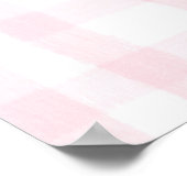 Poster Iris Baby Girl Nursery Art Pink Bow personnalisé (Coin)