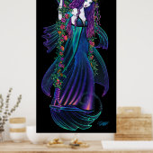 Poster Iris Bohemian Fairy Flower Hippie Art (Cuisine)