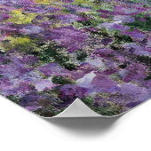 Poster Iris dans le jardin de Monet (Coin)