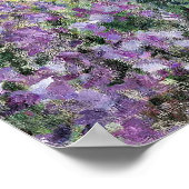 Poster Iris dans le jardin de Monet (Coin)