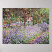 Poster Iris dans le jardin de Monet (Devant)