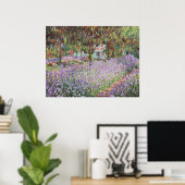 Poster Iris dans le jardin de Monet (Bureau à domicile)