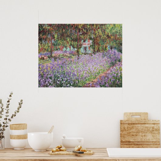 Poster Iris dans le jardin de Monet (Cuisine)