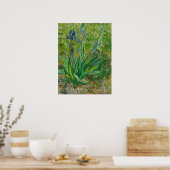 Poster Iris de Van Gogh - Art floral bleu classique (Cuisine)