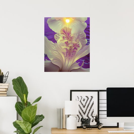 Poster Iris En Pleine Floraison Dans Le Soleil (Bureau à domicile)