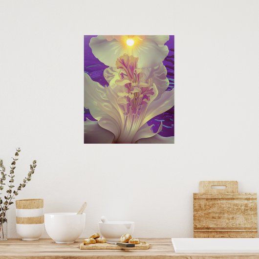 Poster Iris En Pleine Floraison Dans Le Soleil (Cuisine)