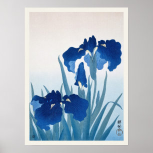 Poster Iris Fleurs Ohara Koson Vintage japonais Impressio