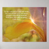 Poster Iris Flower Sunshine Scripture Art photographique (Devant)