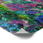Poster Iris Jardin Monet Giverny fleurs (Coin)