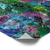 Poster Iris Jardin Monet Giverny fleurs (Coin)