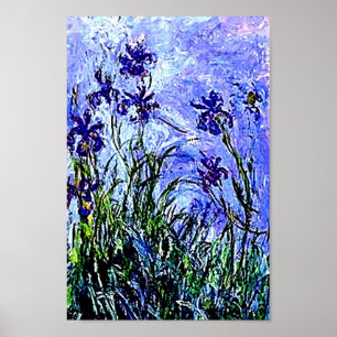 Poster Iris par l'affiche de Claude Monet