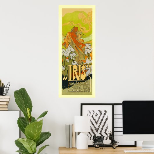Poster IRIS Publicité Vintage (Bureau à domicile)