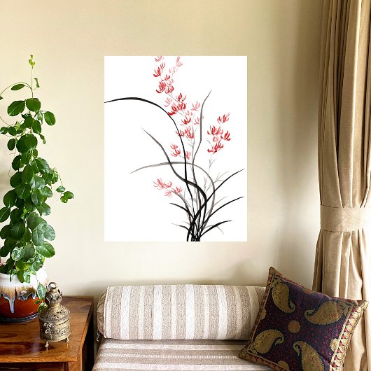 Poster Iris traditionnel chinois - un