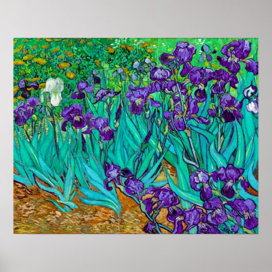 Poster Iris, Vincent van Gogh (Devant)