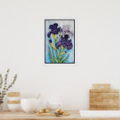 Poster Iris Violet du Printemps (Cuisine)