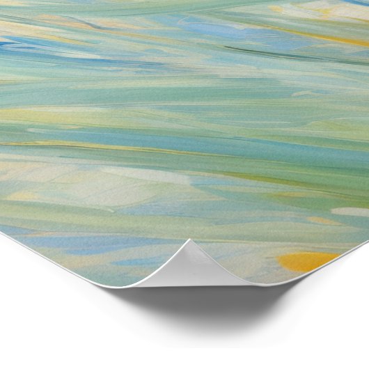 Poster Irises bleues (Coin)