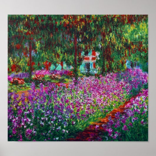 Poster Irises dans le jardin de Monet (Devant)