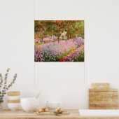 Poster Irises dans le jardin par Monet (Cuisine)