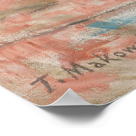 Poster Irises dans un vase de fleurs blanches | Tadeusz M (Coin)