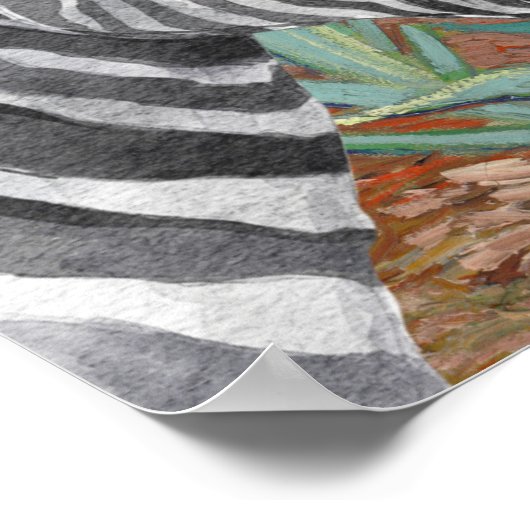 Poster Irises et Fancy Zebra de Van Gogh (Coin)