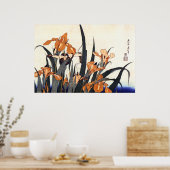 Poster Irises, Katsushika Hokusai (Cuisine)