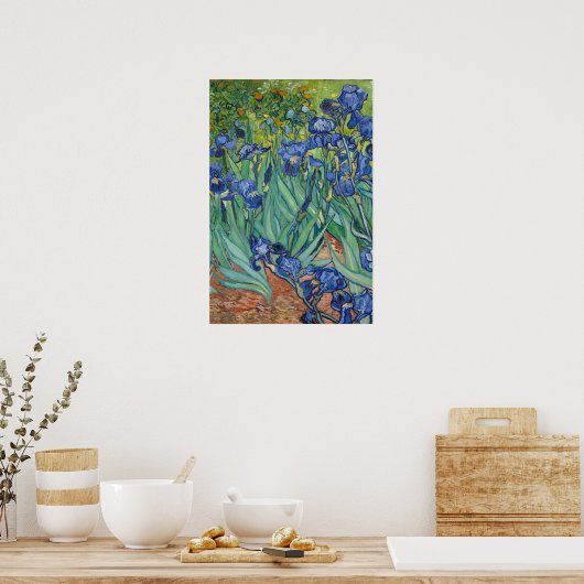 Poster Irises par Van Gogh (Cuisine)