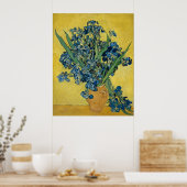 Poster Irises par Vincent Van Gogh (Cuisine)
