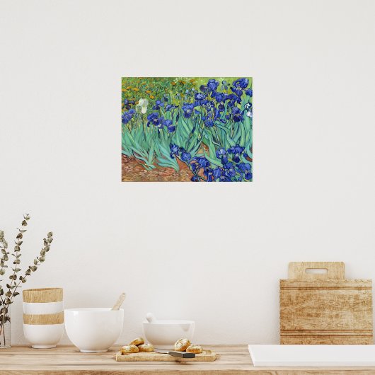 Poster Irises par Vincent van gogh (Cuisine)