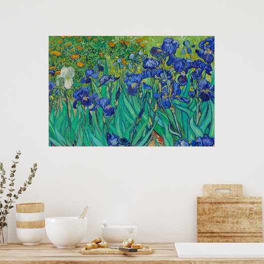 Poster Irises par Vincent van Gogh (Cuisine)