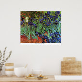 Poster Irises par Vincent van Gogh (Cuisine)