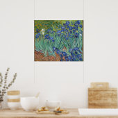 Poster Irises par Vincent Van Gogh (Cuisine)