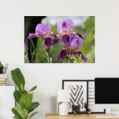 Poster Irises pourpres ! (Bureau à domicile)