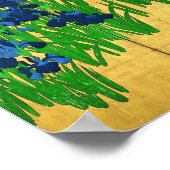 Poster Irises sur l'or (Coin)