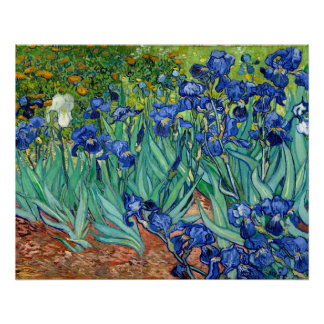 Poster Irises Vincent van Gogh peinture Vintage florale