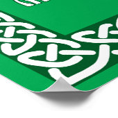 Poster Irish Blessing 1 dans le cadre de noeud celtique (Coin)