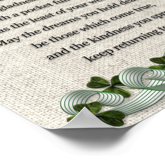 Poster Irish Blessing Art Foam Board (Coin)