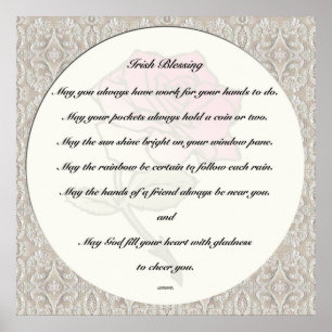 Poster Irish Blessing Print