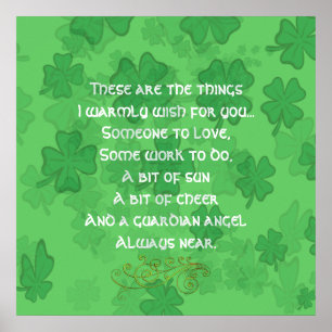 Poster Irish Blessing - Quelqu'un à aimer