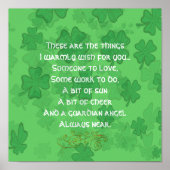 Poster Irish Blessing - Quelqu'un à aimer (Devant)